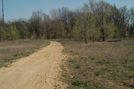 Stardust Drive-In Theatre - Driveway - Photo From Water Winter Wonderland (newer photo)